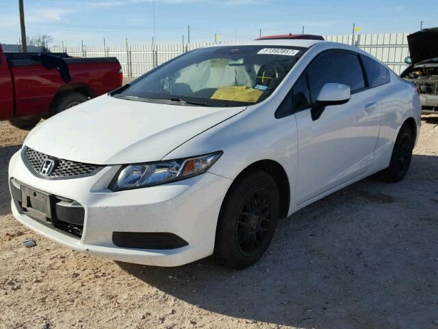 2HGFG3B54DH519765 - 2013 HONDA CIVIC LX WHITE photo 2