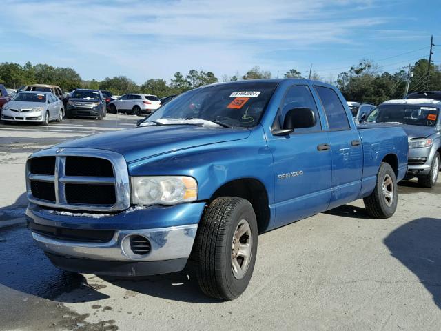 1D7HA18N55S269814 - 2005 DODGE RAM 1500 S BLUE photo 2