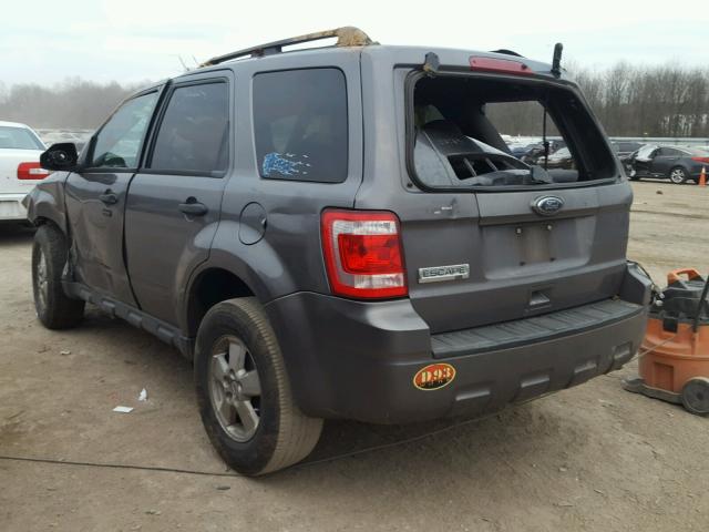 1FMCU0D7XAKB28613 - 2010 FORD ESCAPE XLT CHARCOAL photo 3