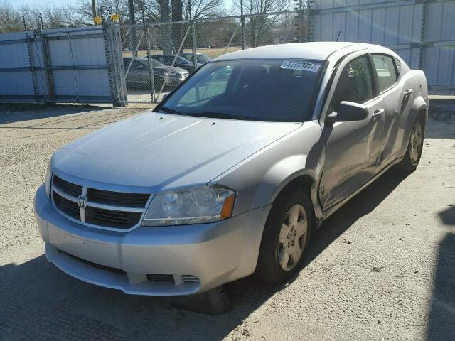 1B3CC4FB4AN151479 - 2010 DODGE AVENGER SX SILVER photo 2