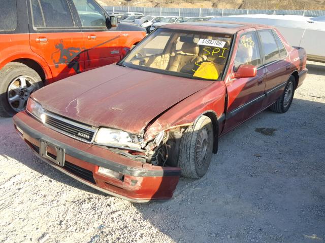JH4KA4665LC028600 - 1990 ACURA LEGEND L BURGUNDY photo 2