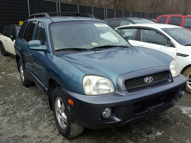 KM8SC73D42U265373 - 2002 HYUNDAI SANTA FE G GREEN photo 1