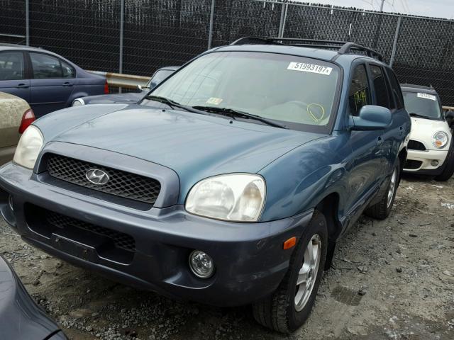 KM8SC73D42U265373 - 2002 HYUNDAI SANTA FE G GREEN photo 2