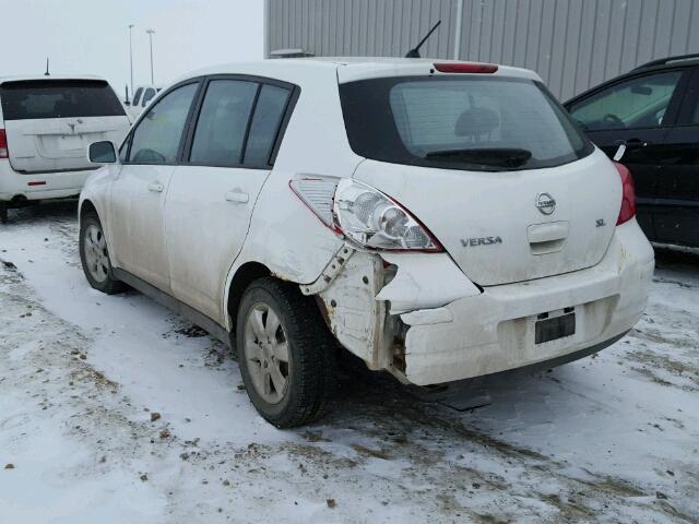 3N1BC13E17L432416 - 2007 NISSAN VERSA S WHITE photo 3