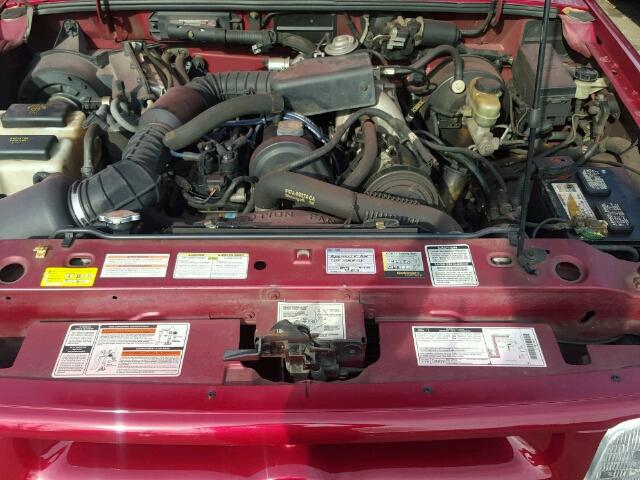 1FTCR10A5SPA12673 - 1995 FORD RANGER RED photo 7