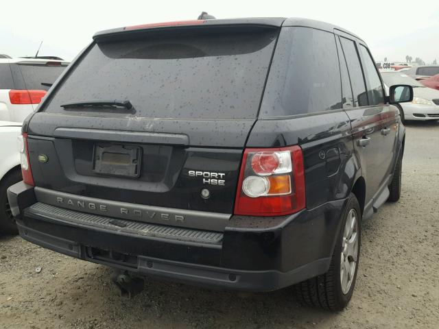 SALSF25488A174296 - 2008 LAND ROVER RANGE ROVE BLACK photo 4