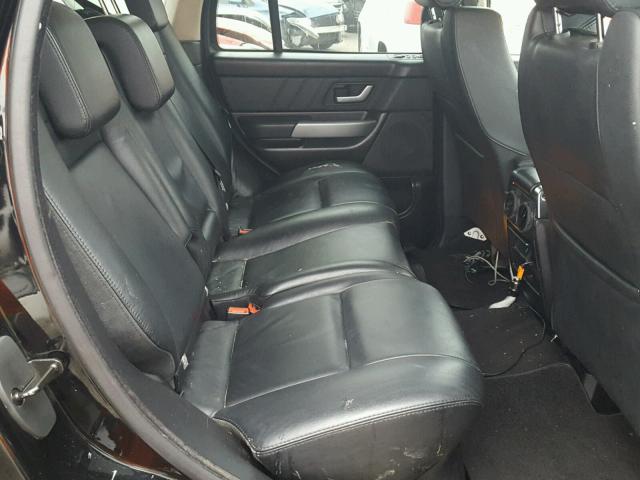 SALSF25488A174296 - 2008 LAND ROVER RANGE ROVE BLACK photo 6
