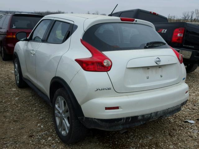 JN8AF5MR7DT225257 - 2013 NISSAN JUKE S WHITE photo 3