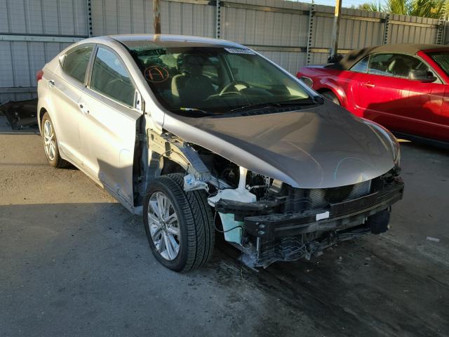 5NPDH4AE2FH583551 - 2015 HYUNDAI ELANTRA SE GRAY photo 1