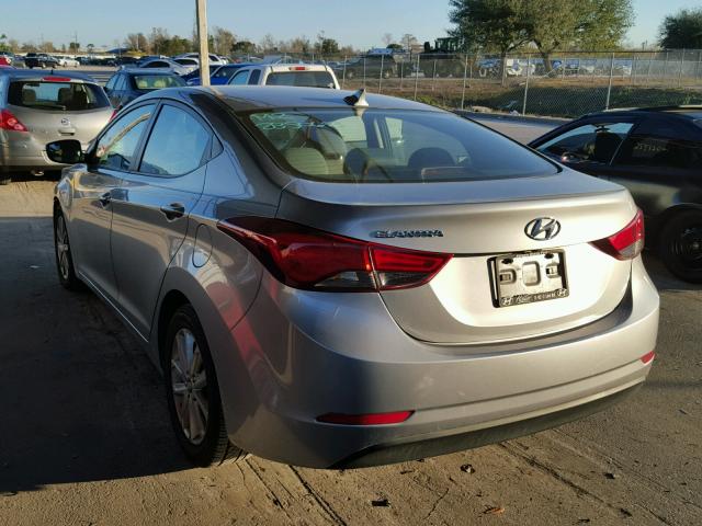 5NPDH4AE2FH583551 - 2015 HYUNDAI ELANTRA SE GRAY photo 3