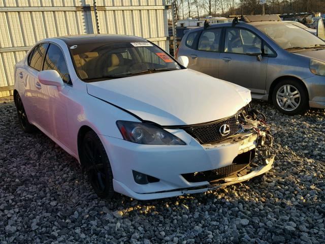 JTHBK262472035953 - 2007 LEXUS IS 250 WHITE photo 1