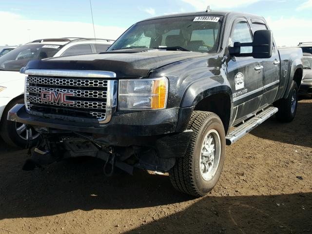 1GT426E88EF179485 - 2014 GMC SIERRA K35 BLACK photo 2