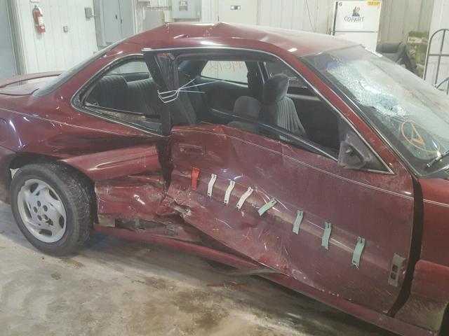 1G2NE12M1WC776985 - 1998 PONTIAC GRAND AM S MAROON photo 10