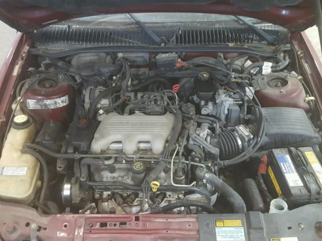 1G2NE12M1WC776985 - 1998 PONTIAC GRAND AM S MAROON photo 7