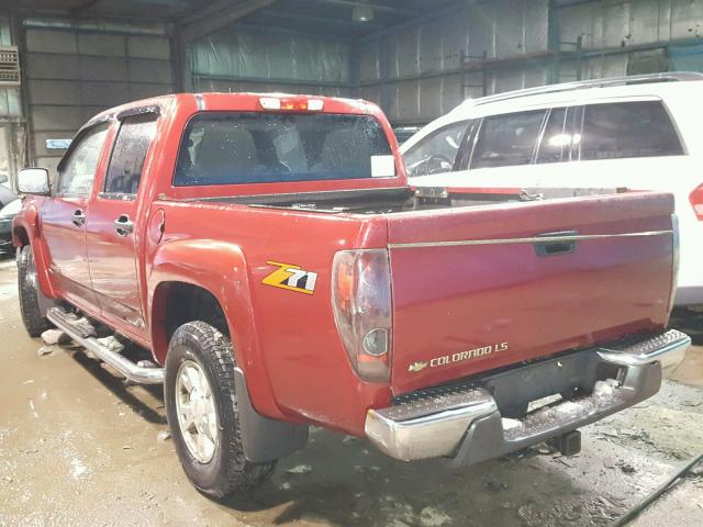 1GCDS136858225924 - 2005 CHEVROLET COLORADO MAROON photo 3