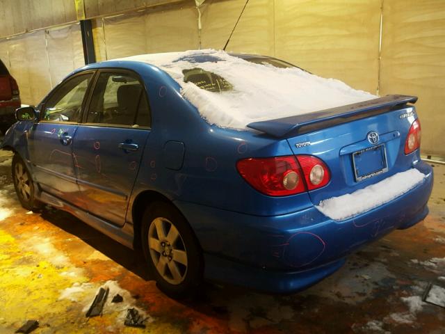 2T1BR32E17C837154 - 2007 TOYOTA COROLLA CE BLUE photo 3