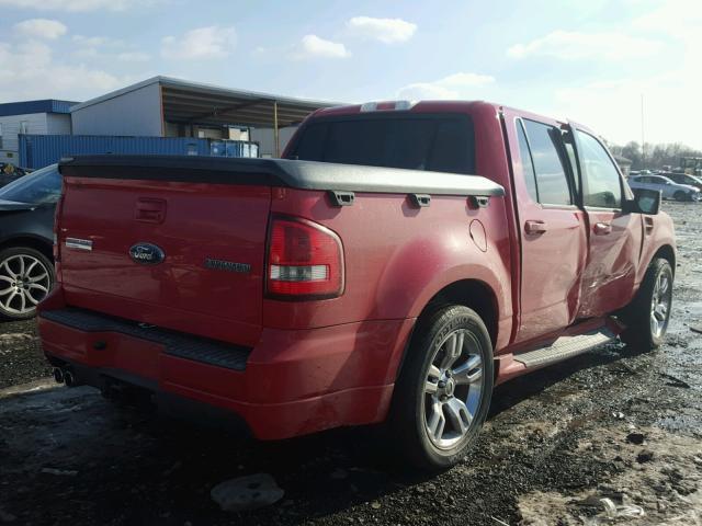 1FMEU3DE2AUF08252 - 2010 FORD EXPLORER S RED photo 4