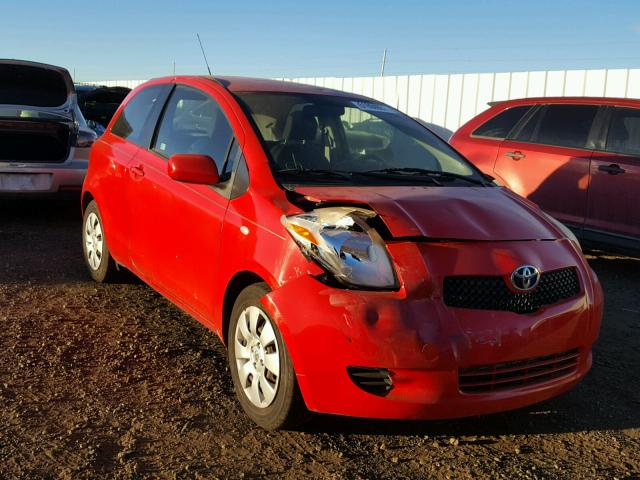 JTDJT923685203349 - 2008 TOYOTA YARIS RED photo 1