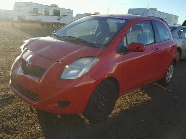 JTDJT923685203349 - 2008 TOYOTA YARIS RED photo 2