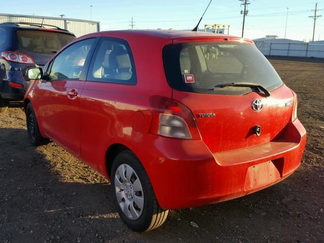 JTDJT923685203349 - 2008 TOYOTA YARIS RED photo 3