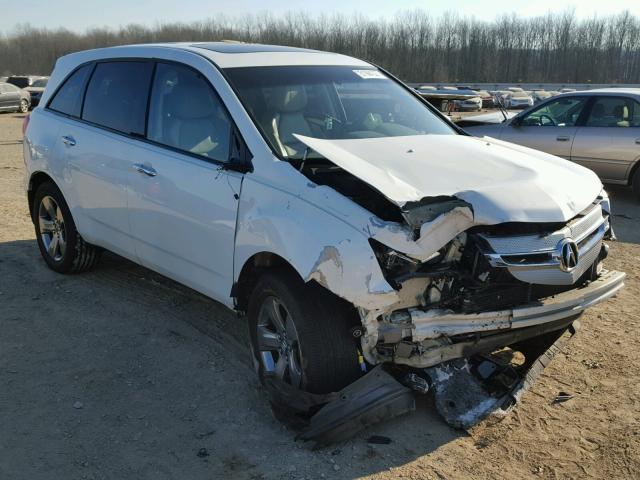 2HNYD28809H505956 - 2009 ACURA MDX SPORT WHITE photo 1