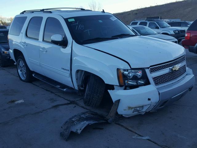 1GNSKBE05DR277873 - 2013 CHEVROLET TAHOE K150 WHITE photo 1