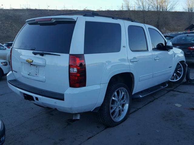 1GNSKBE05DR277873 - 2013 CHEVROLET TAHOE K150 WHITE photo 4