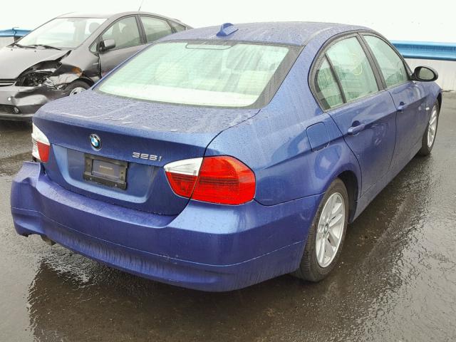 WBAVC53567FZ75382 - 2007 BMW 328 I SULE BLUE photo 4