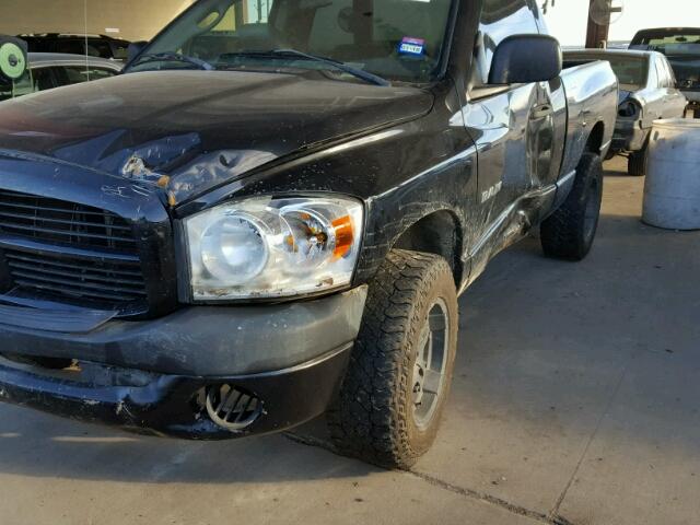 1D7HA16K38J156625 - 2008 DODGE RAM 1500 S BLACK photo 9