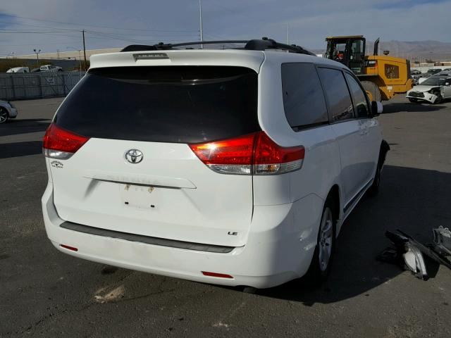 5TDKK3DC9CS209005 - 2012 TOYOTA SIENNA LE WHITE photo 4