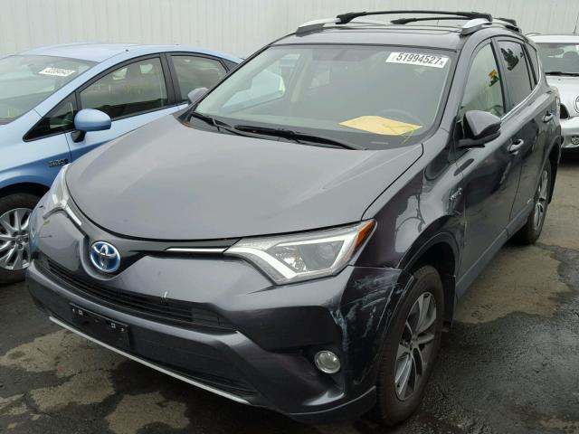 JTMRJREV3GD054621 - 2016 TOYOTA RAV4 HV XL GRAY photo 2