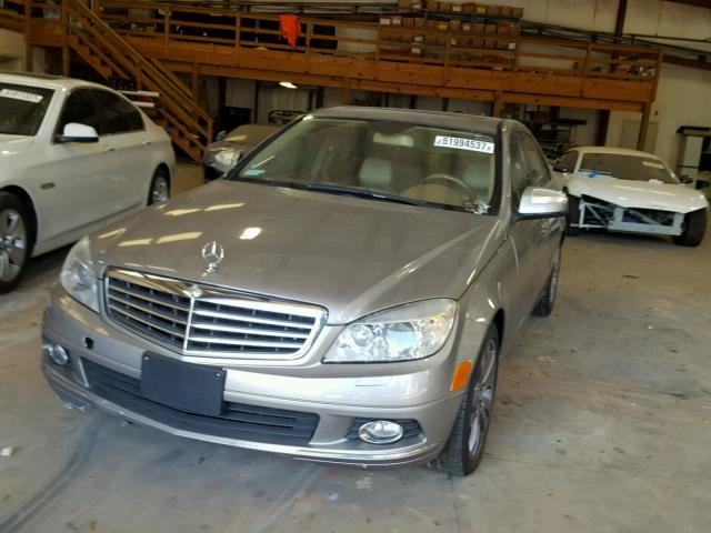 WDDGF81X48F079372 - 2008 MERCEDES-BENZ C 300 4MAT SILVER photo 2