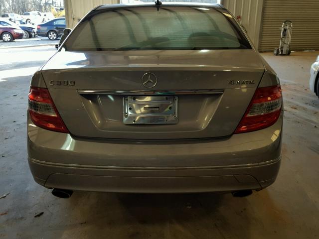 WDDGF81X48F079372 - 2008 MERCEDES-BENZ C 300 4MAT SILVER photo 9