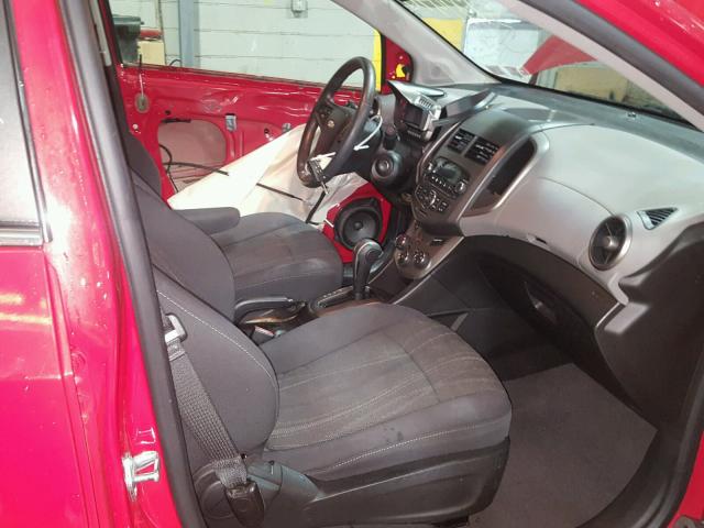 1G1JC5SH0C4196765 - 2012 CHEVROLET SONIC LT RED photo 5