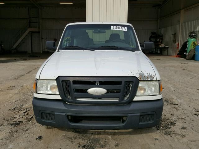 1FTYR10D76PA83170 - 2006 FORD RANGER WHITE photo 9