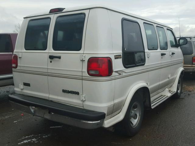 2B6HB11X7WK131419 - 1998 DODGE RAM VAN B1 WHITE photo 4