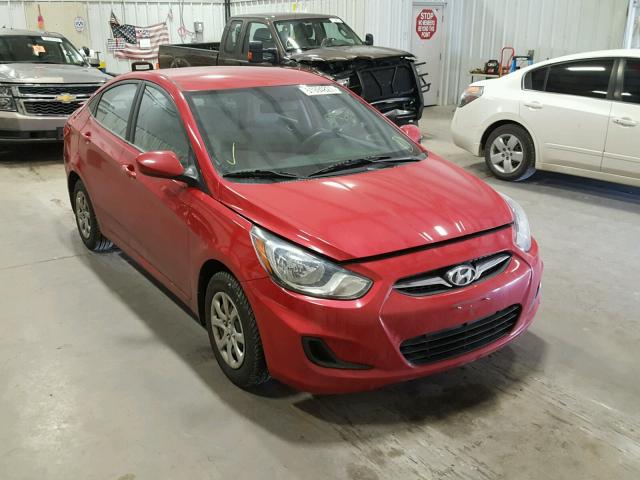 KMHCT4AE1DU452538 - 2013 HYUNDAI ACCENT GLS RED photo 1