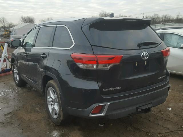 5TDDZRFH9HS451560 - 2017 TOYOTA HIGHLANDER BLACK photo 3