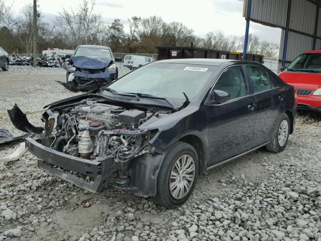 4T4BF1FK4CR208287 - 2012 TOYOTA CAMRY BASE BLACK photo 2