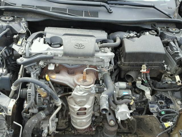 4T4BF1FK4CR208287 - 2012 TOYOTA CAMRY BASE BLACK photo 7