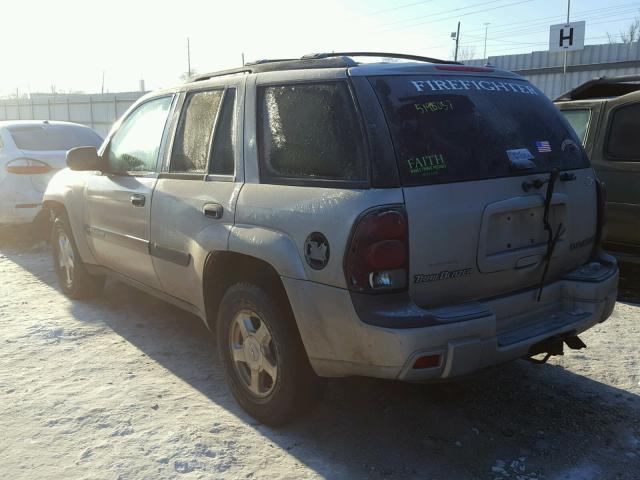 1GNDT13S632350597 - 2003 CHEVROLET TRAILBLAZE TAN photo 3