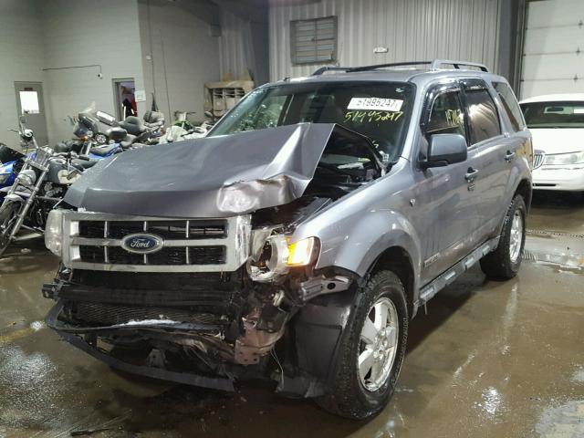 1FMCU931X8KD56090 - 2008 FORD ESCAPE XLT GRAY photo 2