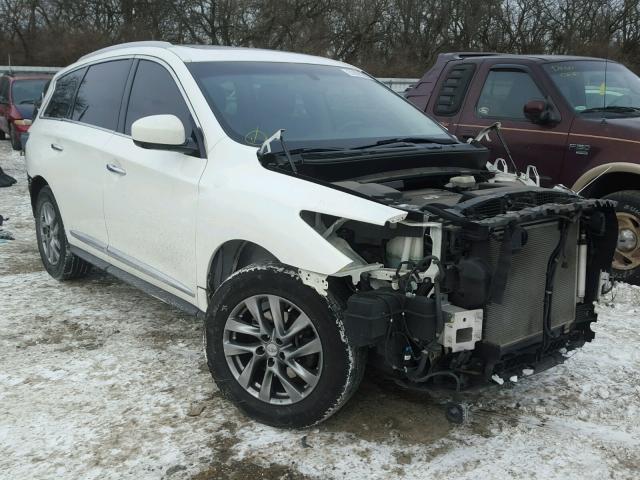 5N1AL0MM0DC348230 - 2013 INFINITI JX35 BASE WHITE photo 1