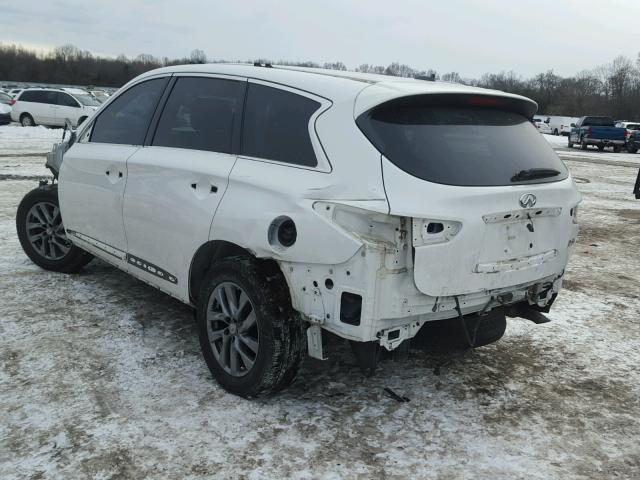 5N1AL0MM0DC348230 - 2013 INFINITI JX35 BASE WHITE photo 3