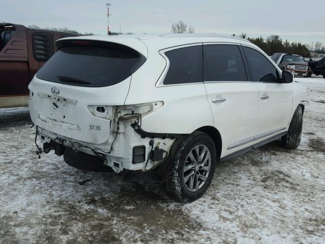 5N1AL0MM0DC348230 - 2013 INFINITI JX35 BASE WHITE photo 4