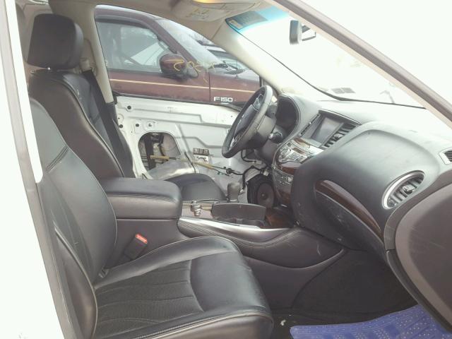 5N1AL0MM0DC348230 - 2013 INFINITI JX35 BASE WHITE photo 5
