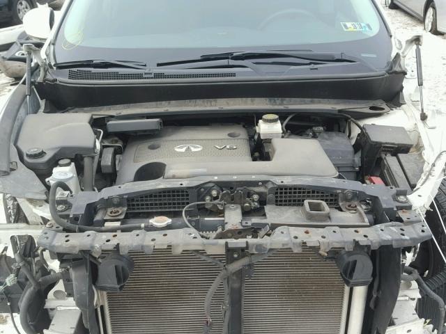 5N1AL0MM0DC348230 - 2013 INFINITI JX35 BASE WHITE photo 7