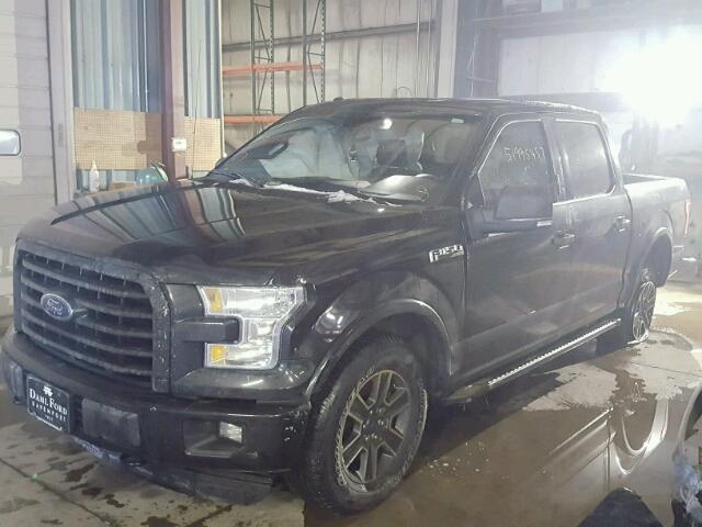 1FTEW1EF9FKE99269 - 2015 FORD F150 SUPER BLACK photo 2