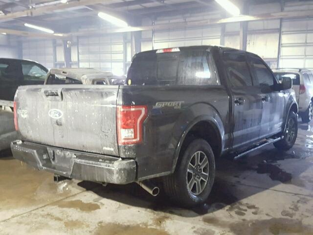 1FTEW1EF9FKE99269 - 2015 FORD F150 SUPER BLACK photo 4