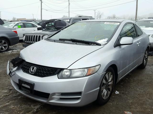 2HGFG12809H523964 - 2009 HONDA CIVIC EX SILVER photo 2